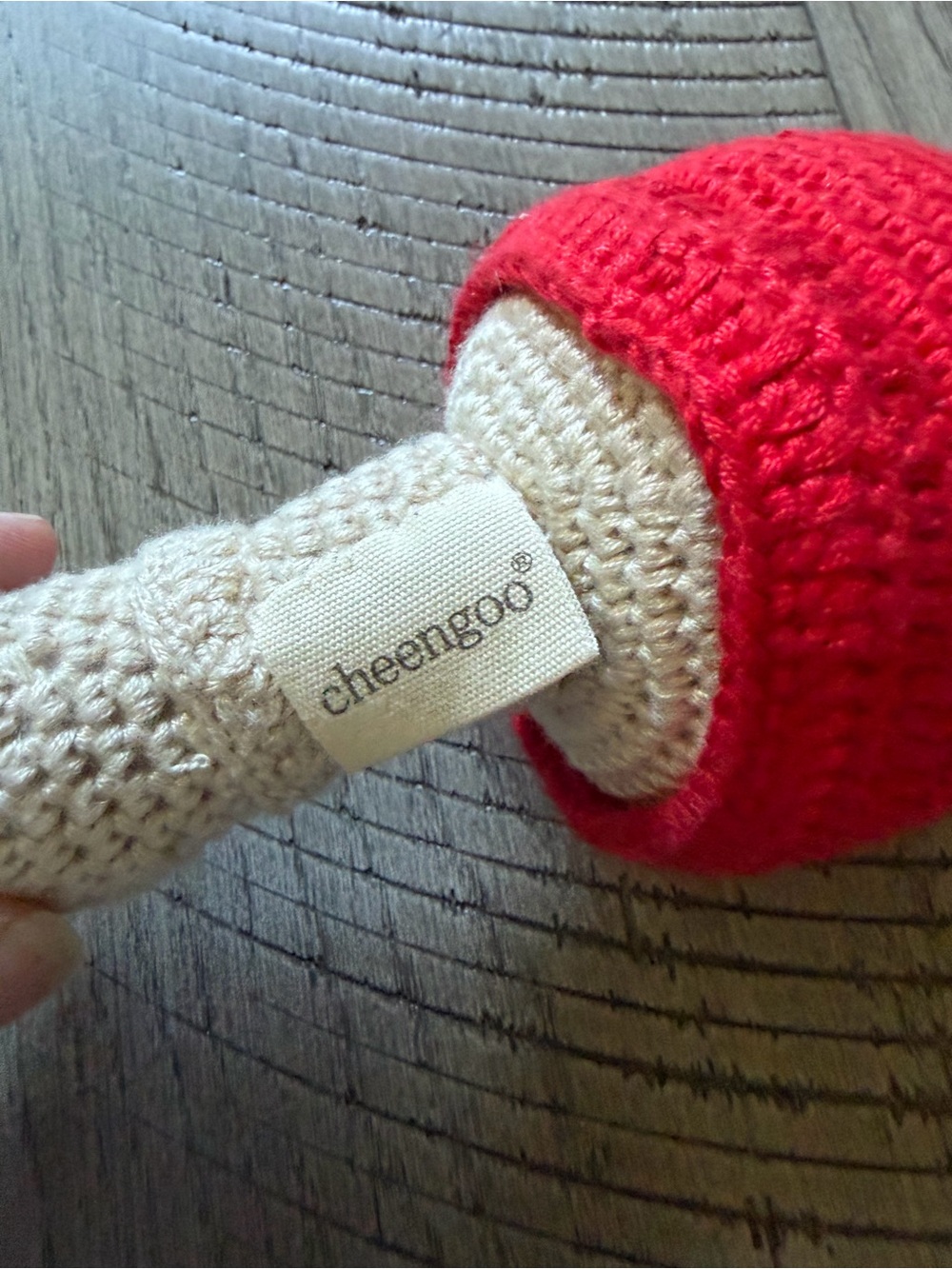 NWT Cheengoo Toadstool Crochet Rattle - Picture 3 of 6